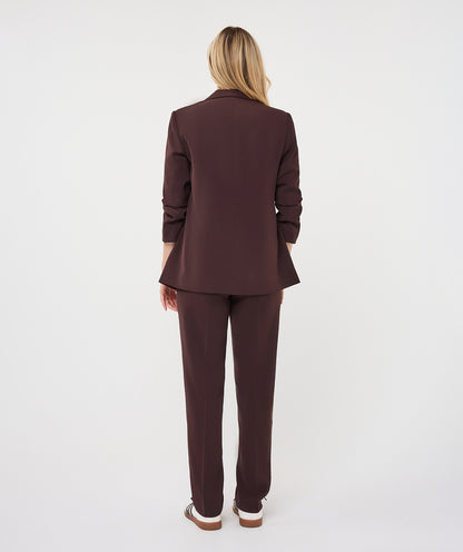 Esqualo Cacao 3/4 Sleeve Blazer