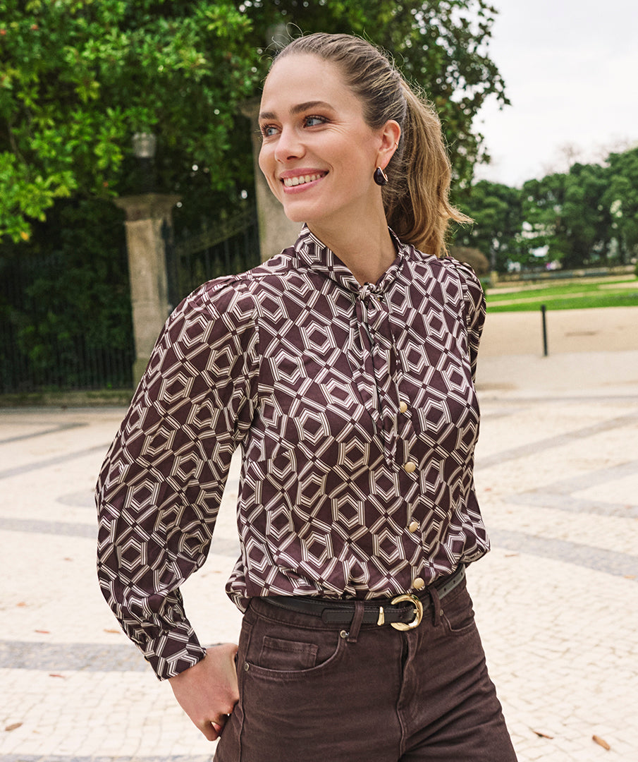 Esqualo Cacao Blouse