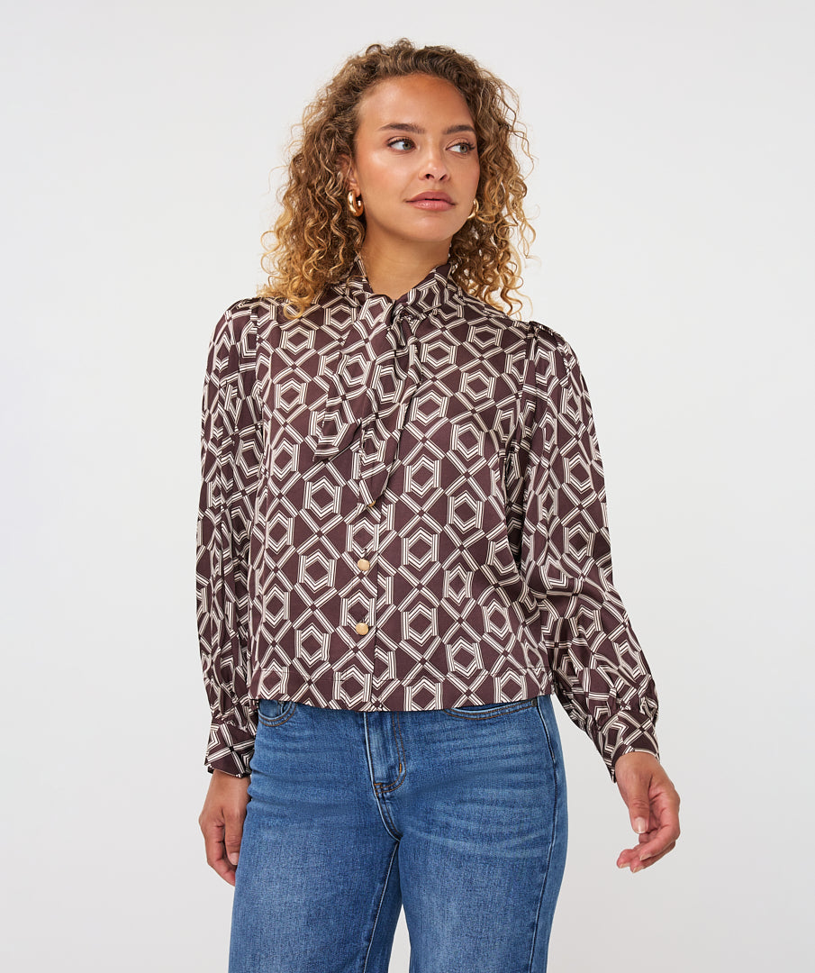 Esqualo Cacao Blouse
