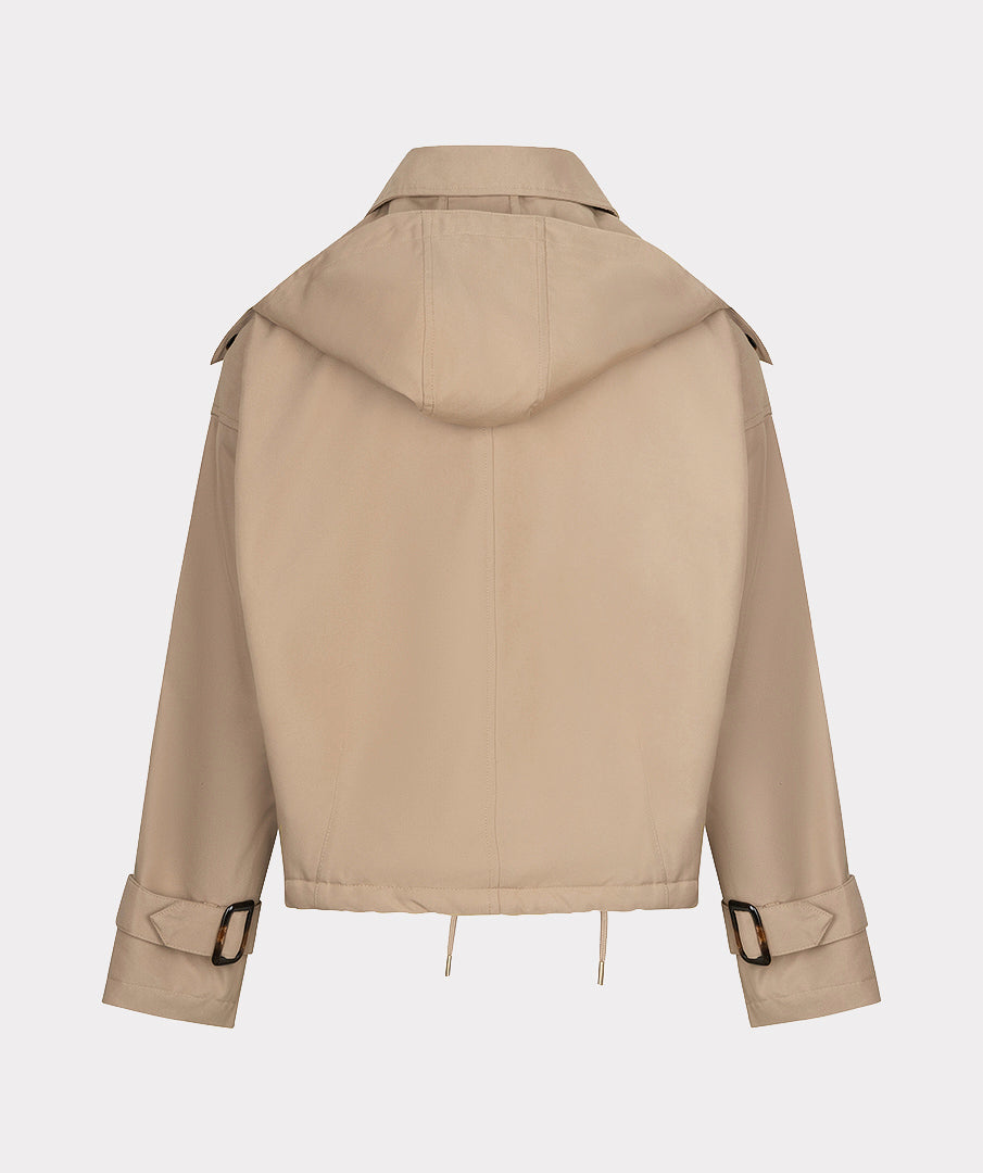 Esqualo Sand Trench Style Jacket
