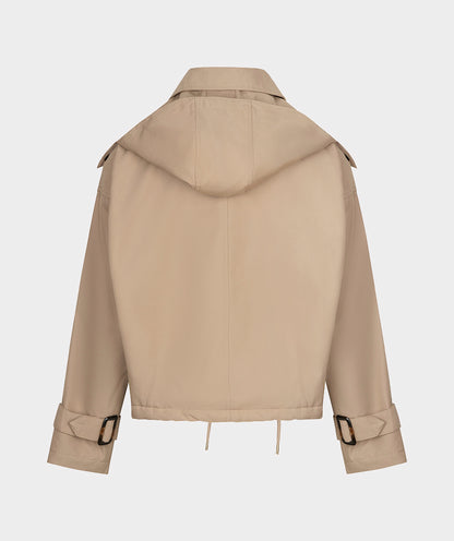 Esqualo Sand Trench Style Jacket