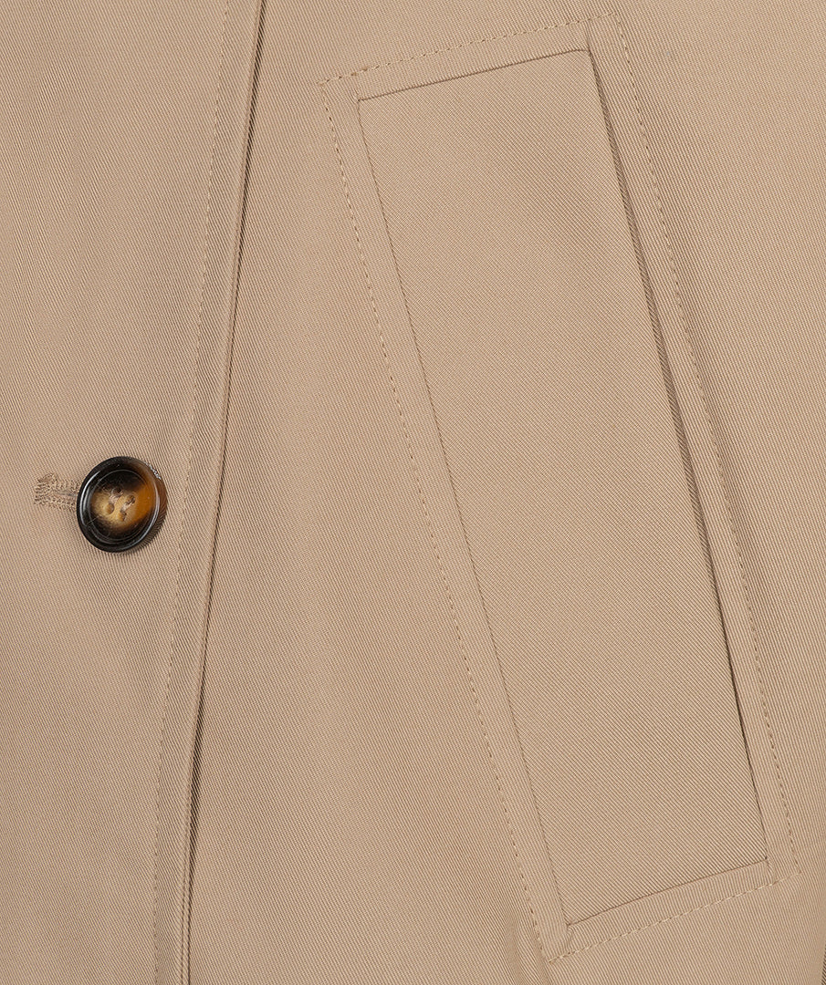 Esqualo Sand Trench Style Jacket