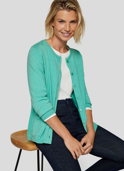 Rabe Green Buttoned Cardigan