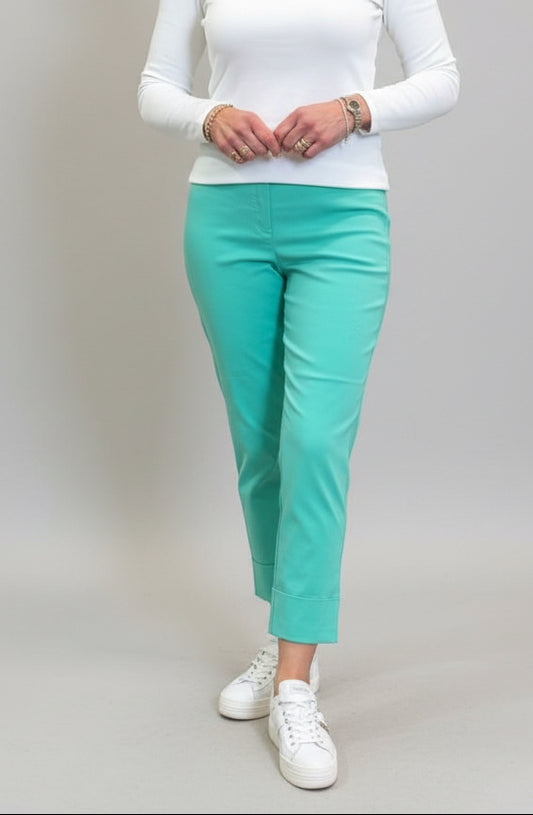 Robell Bella Light Green 7/8 Trousers