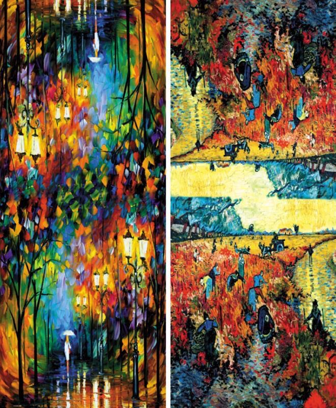 Reversible Art Print Pashmina