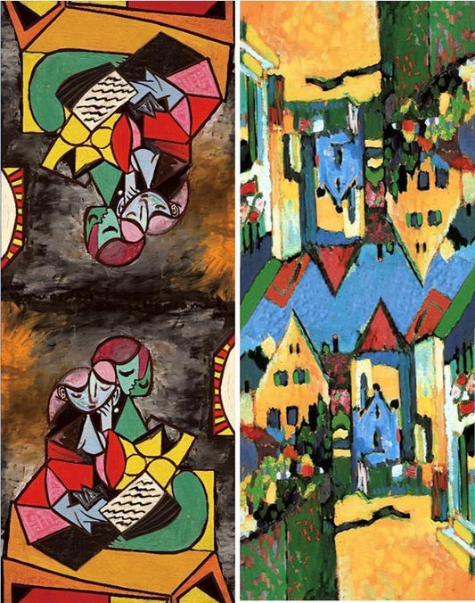 Reversible Picasso Art Print Pashmina