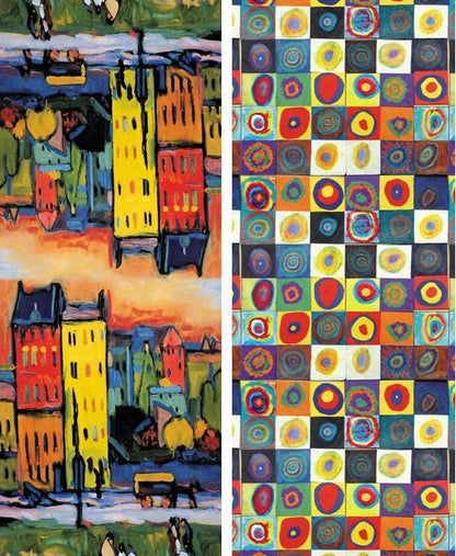 Reversible Kandinsky Art Print Pashmina