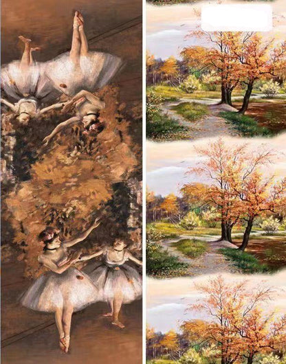 Reversible Degas Art Print Scarf