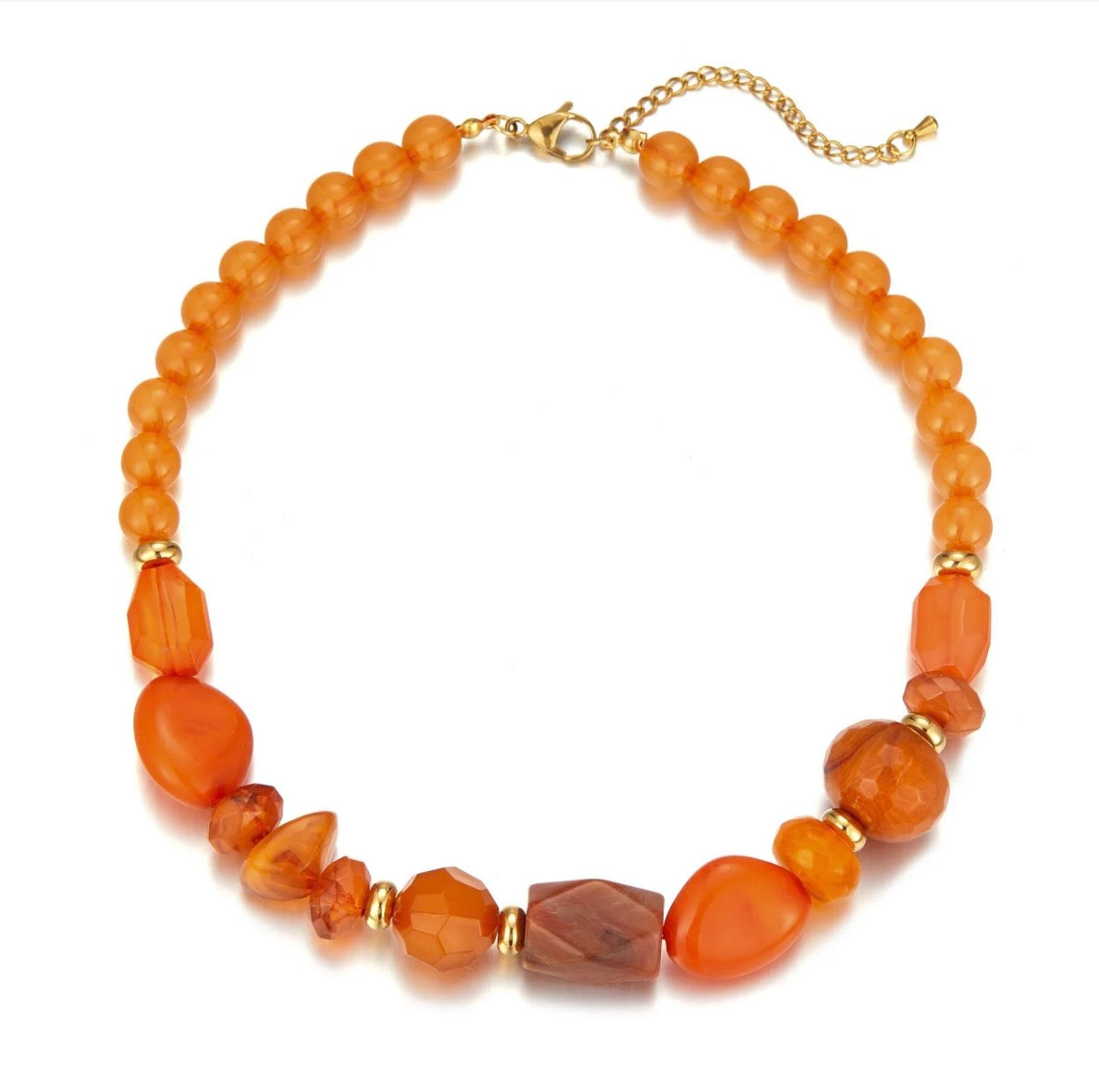 Amber Beaded Necklace