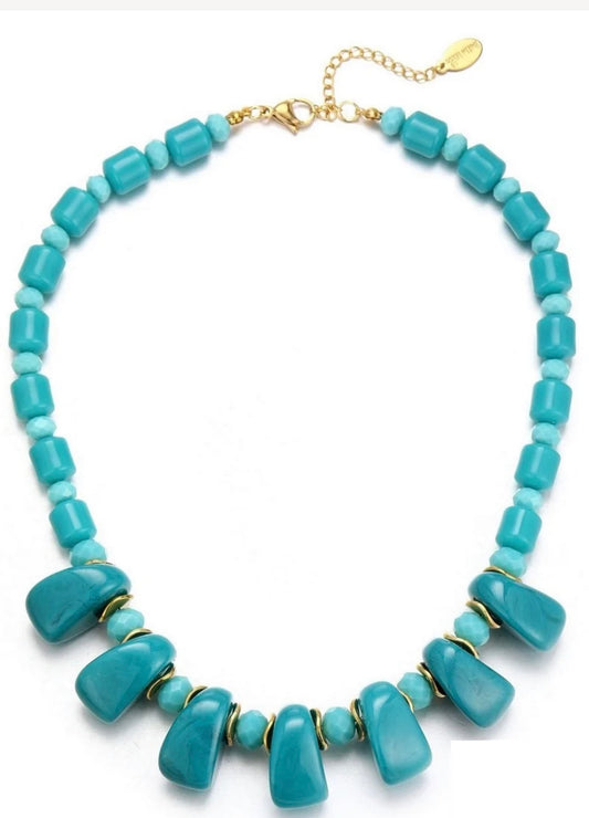 Green Beaded Necklace