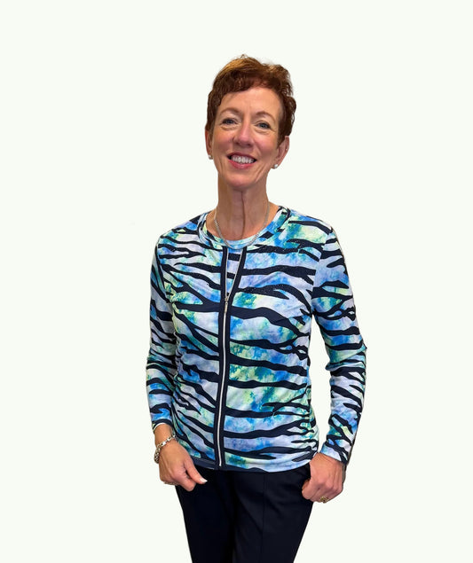 Libra Blue Animal Print Twinset