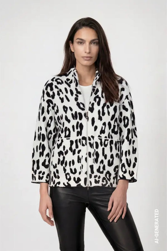Monari Leopard Print Jacket