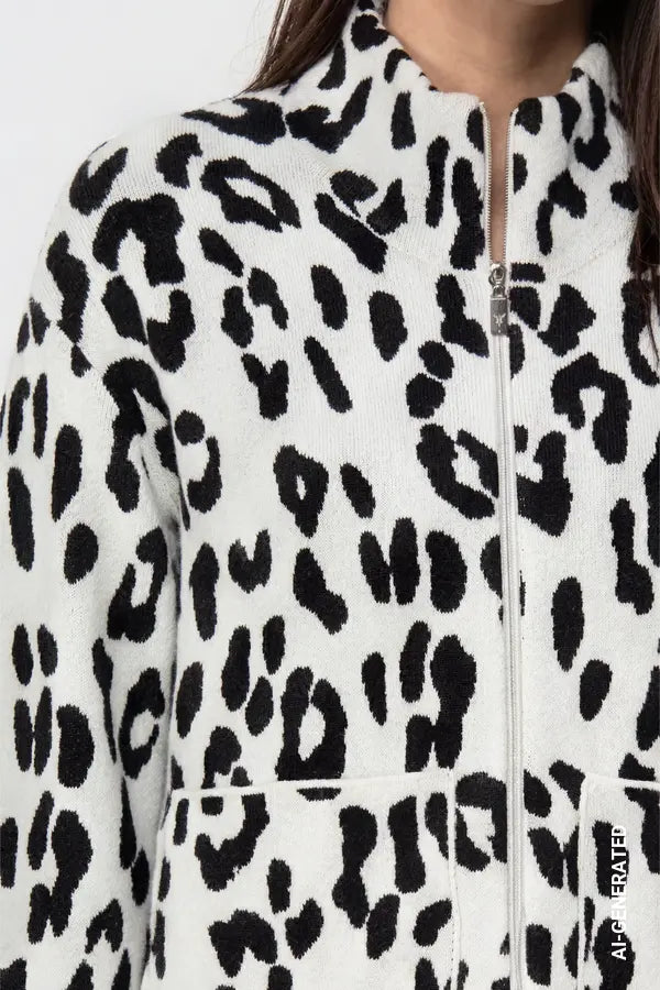 Monari Leopard Print Jacket