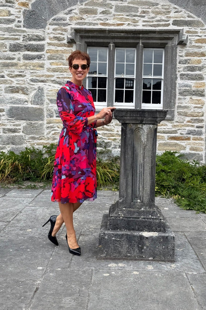 Ella Boo Red Print Dress