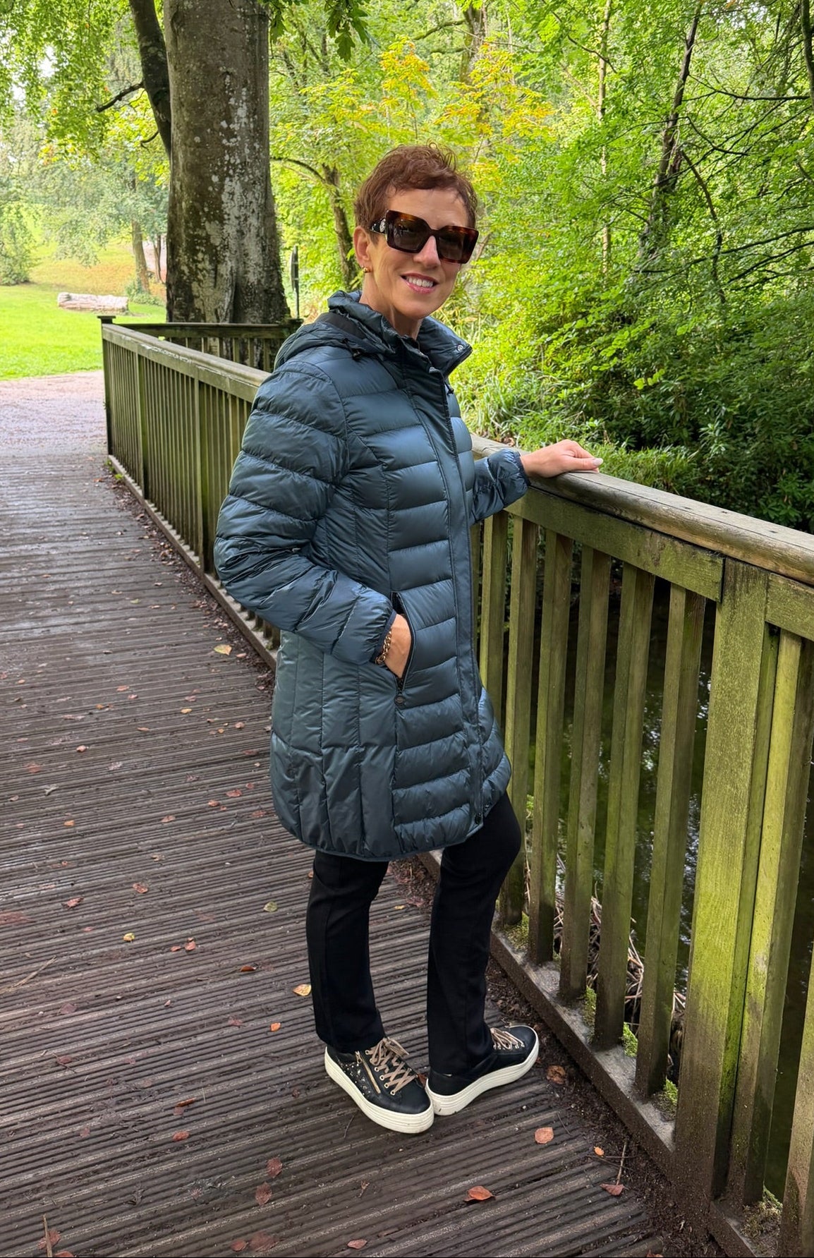 Normann Petrol Blue Puffer Jacket