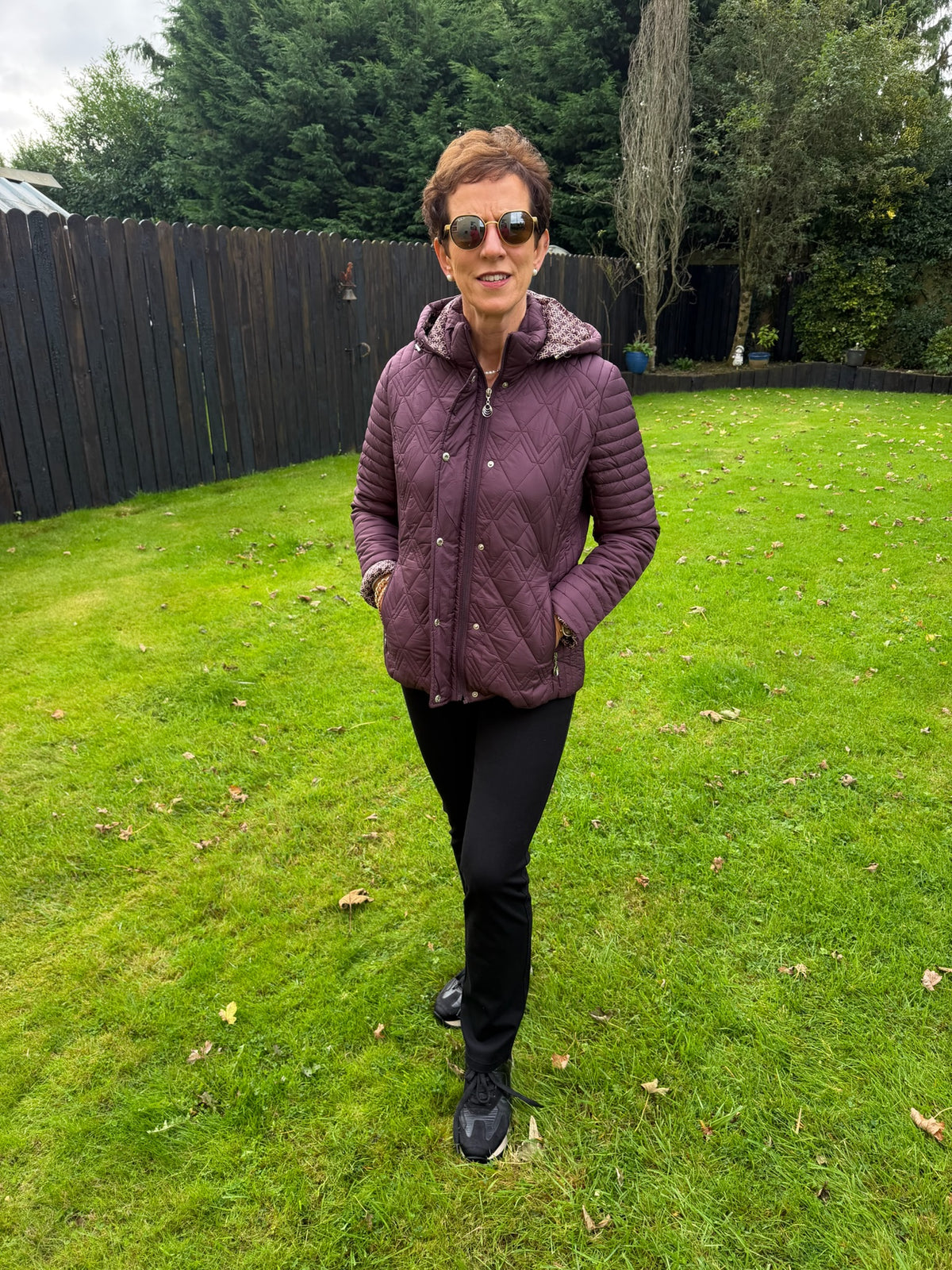Aubergine Padded Jacket