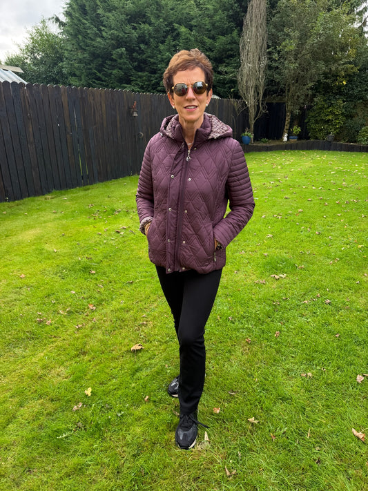 Aubergine Padded Jacket