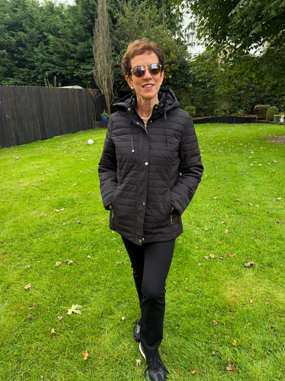 Black Padded Longer Length Jacket