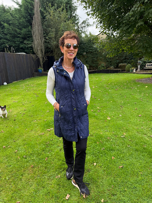 Navy Padded Gilet