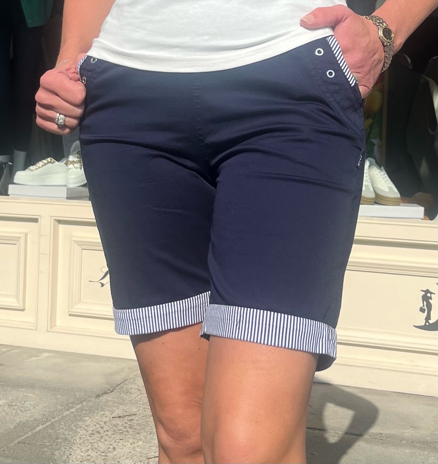 Navy Casual Shorts