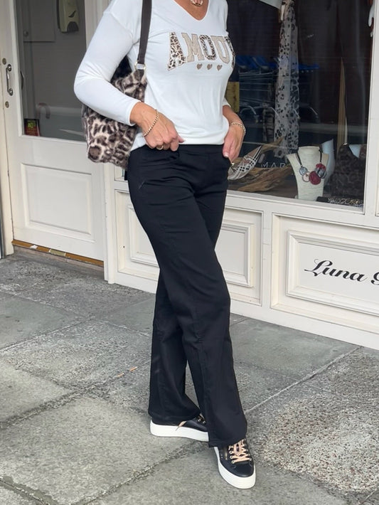 Black Wide Leg Trouser
