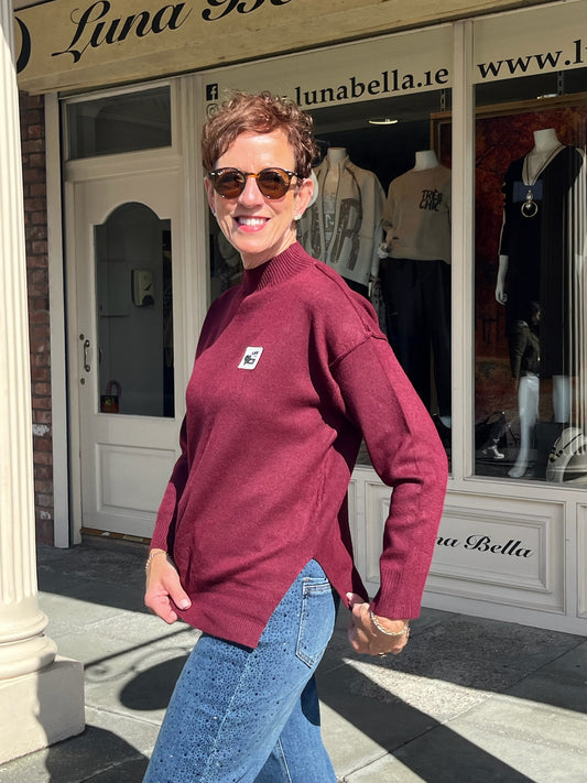 Bordeaux Turtleneck Sweater