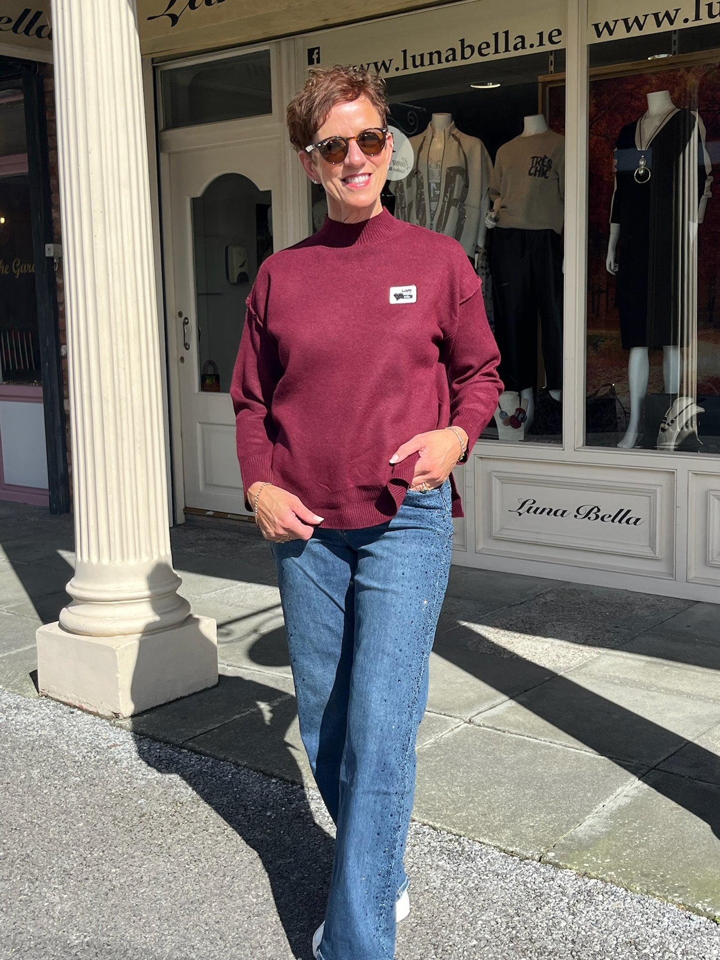 Bordeaux Turtleneck Sweater