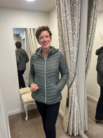 Olive Green Lightweight Padded Jacket
