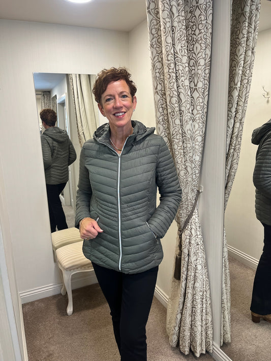 Olive Green Lightweight Padded Jacket