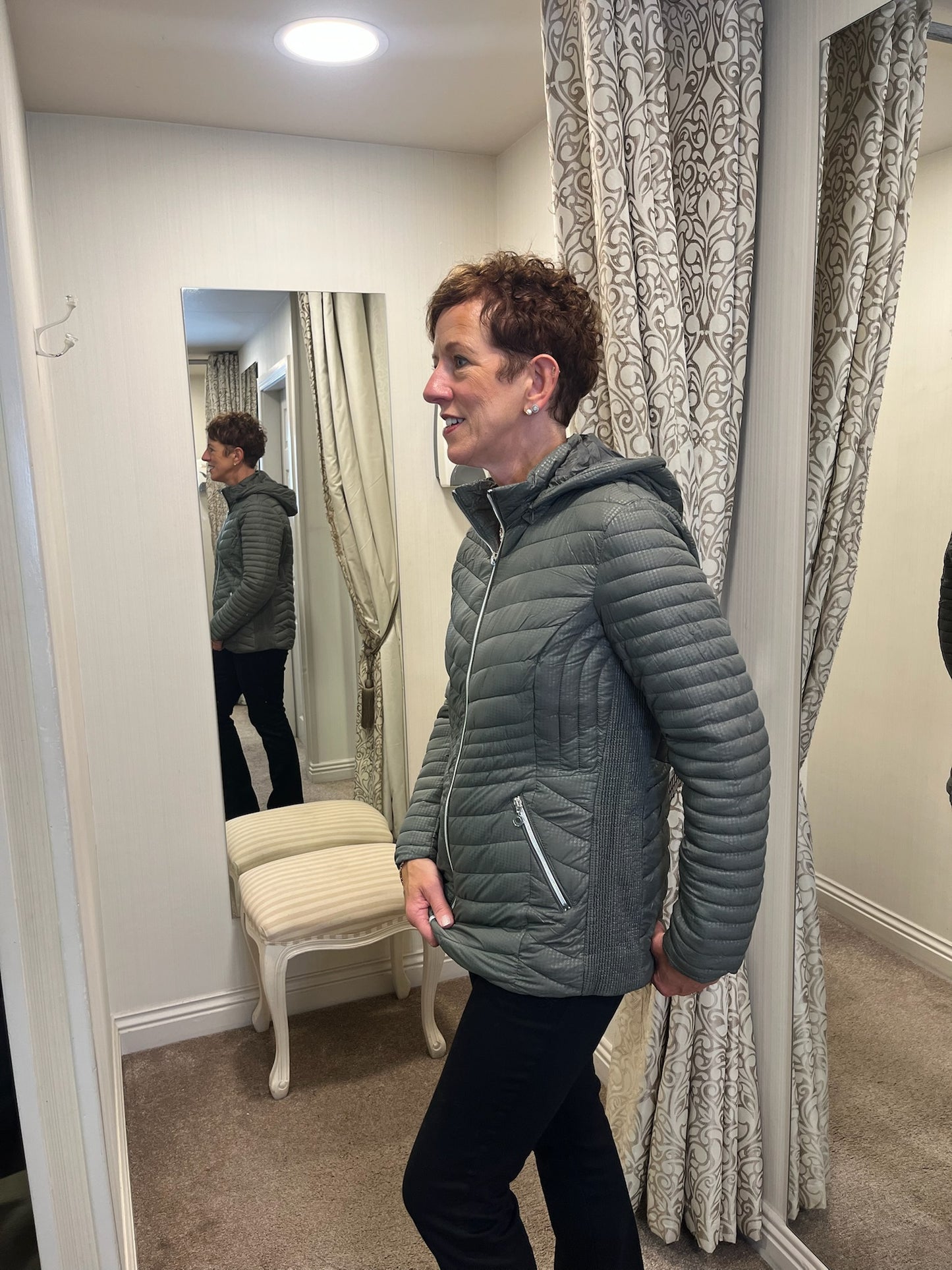 Olive Green Lightweight Padded Jacket