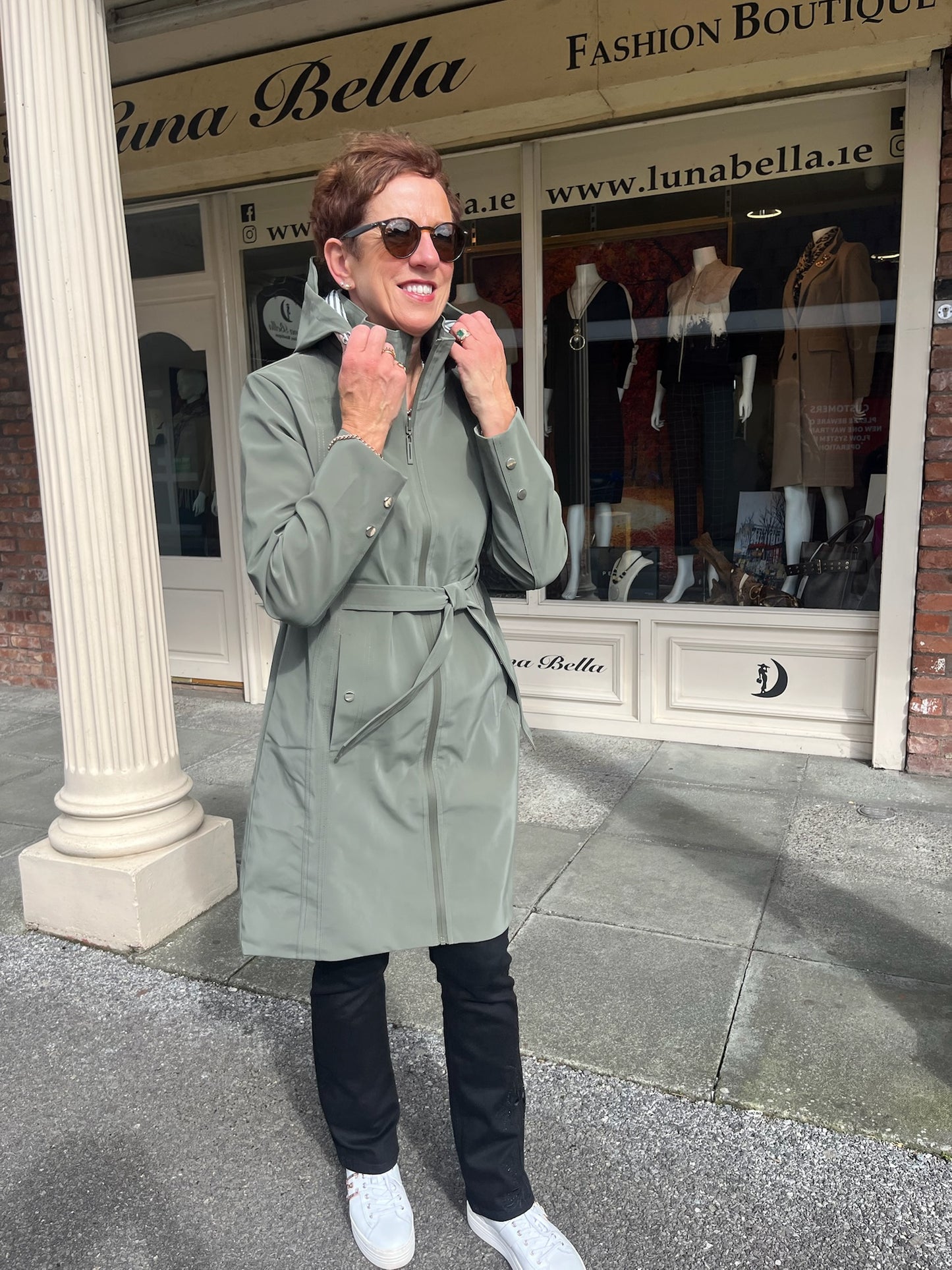 Olive Green Raincoat