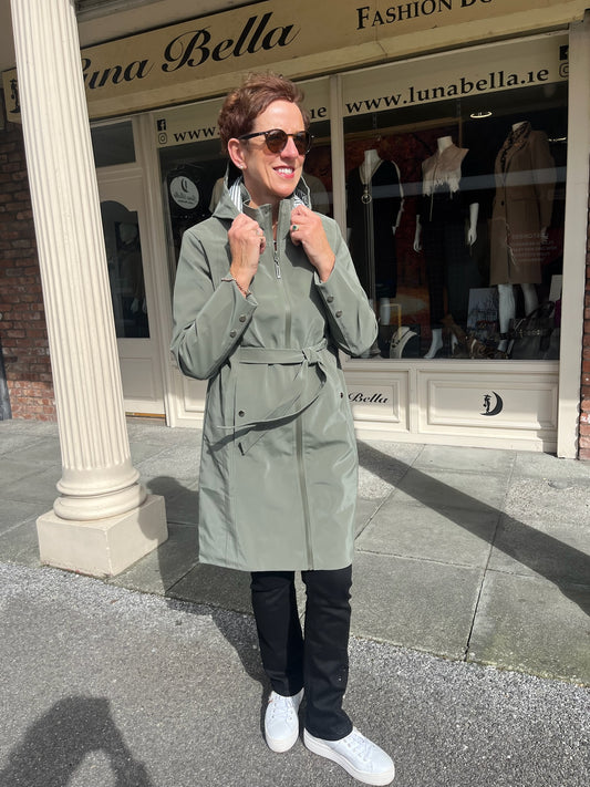 Olive Green Raincoat