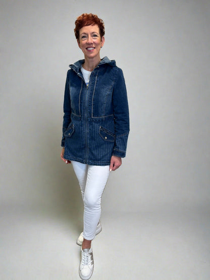 Denim Hooded Jacket