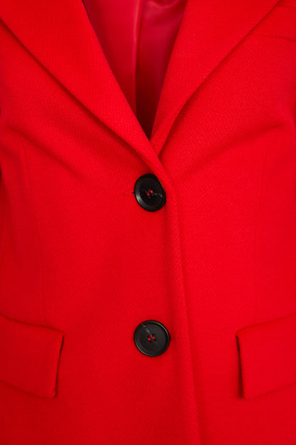 Red Single Breast Coat