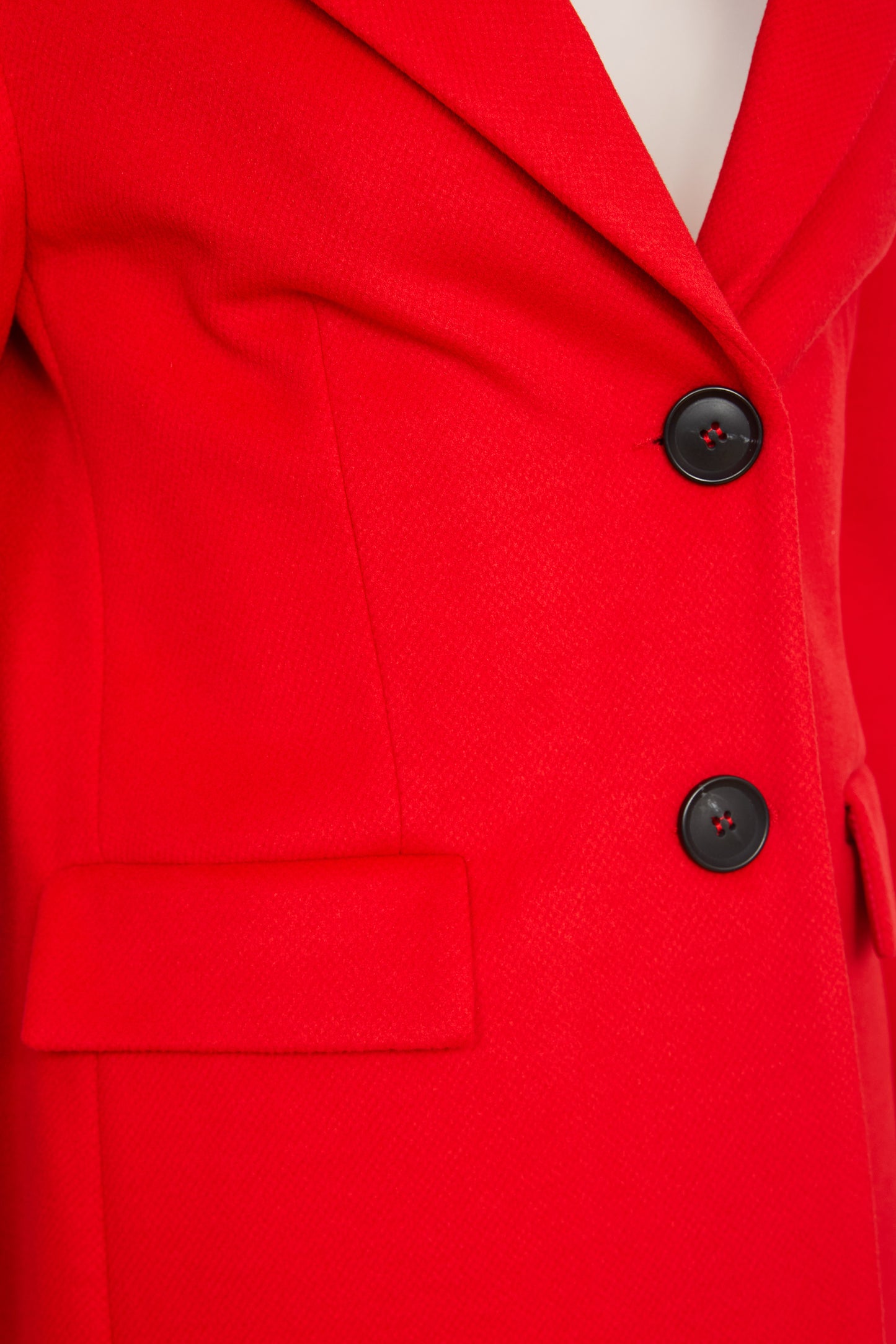 Red Single Breast Coat