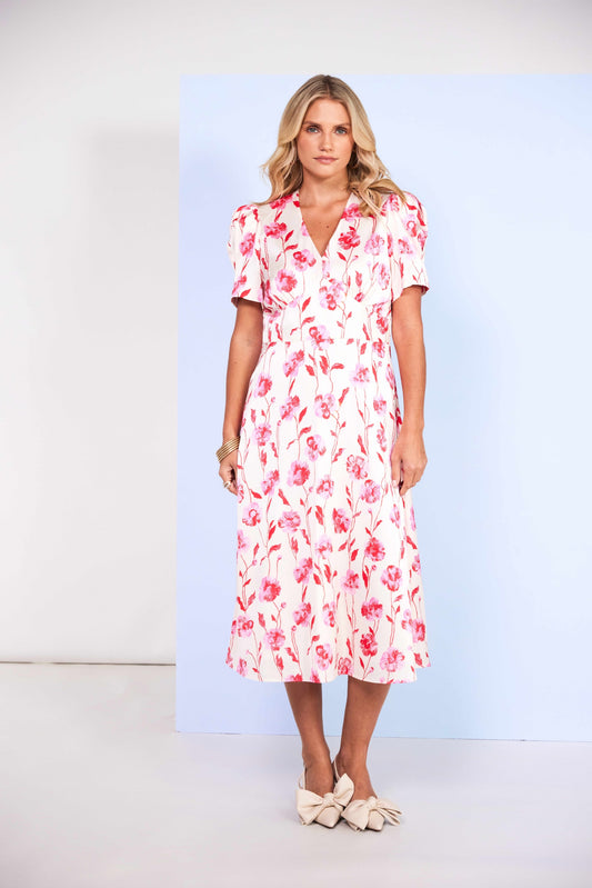 Kate Cooper Flower Print Dress