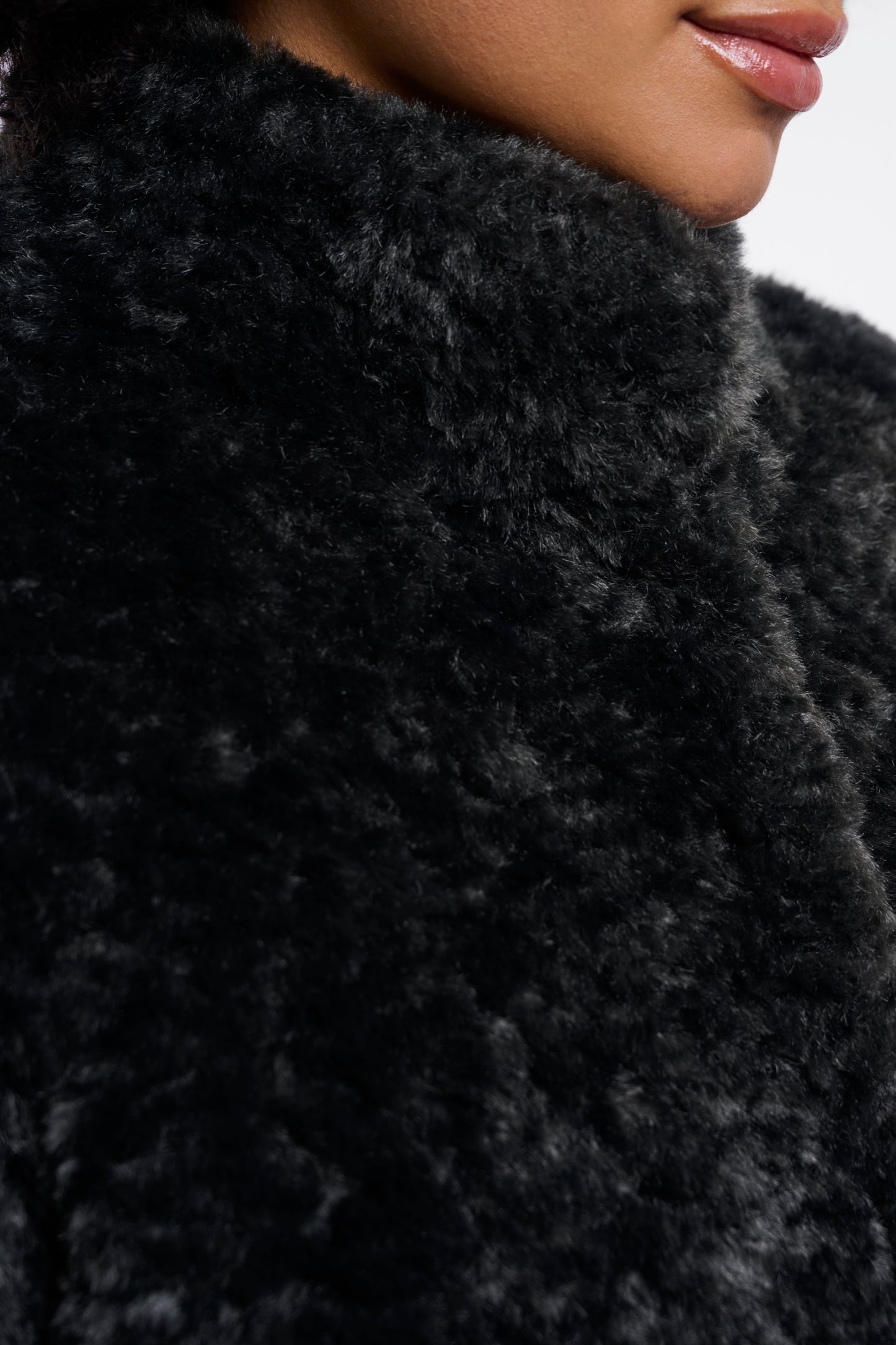 Teal Faux Fur Jacket