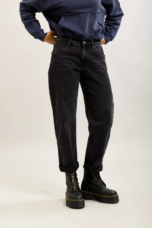 Black Denim Mom Jeans