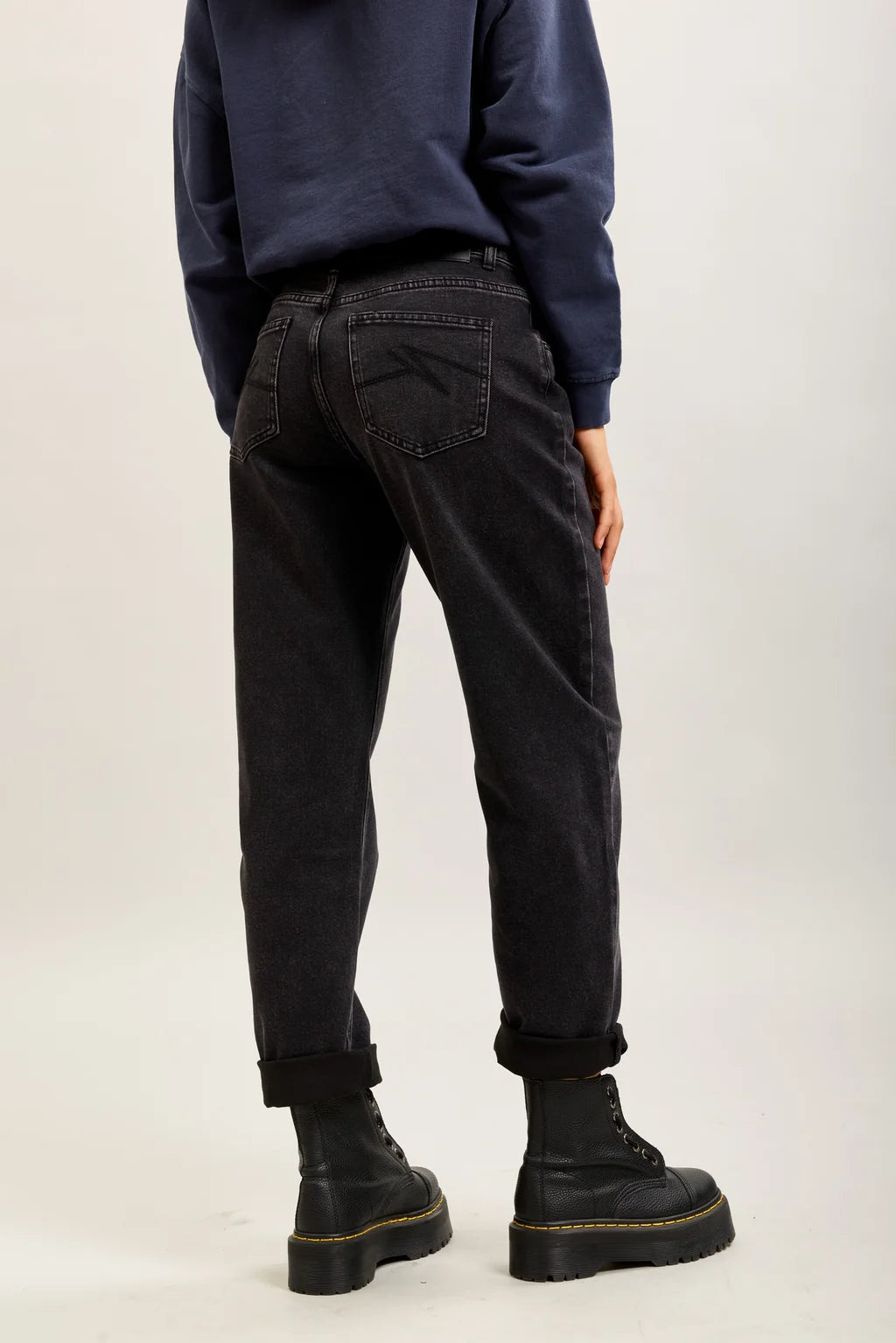 Black Denim Mom Jeans