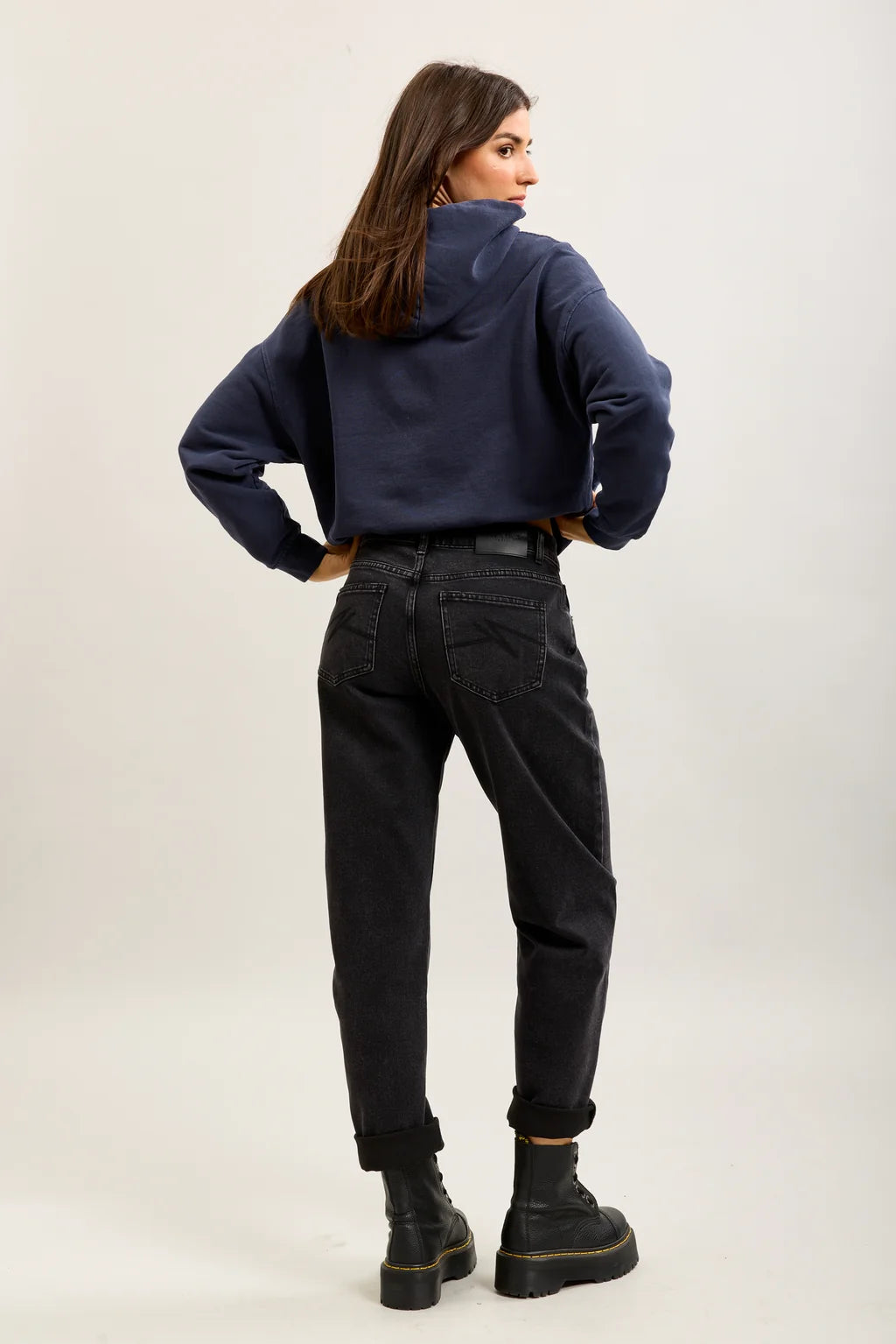 Black Denim Mom Jeans