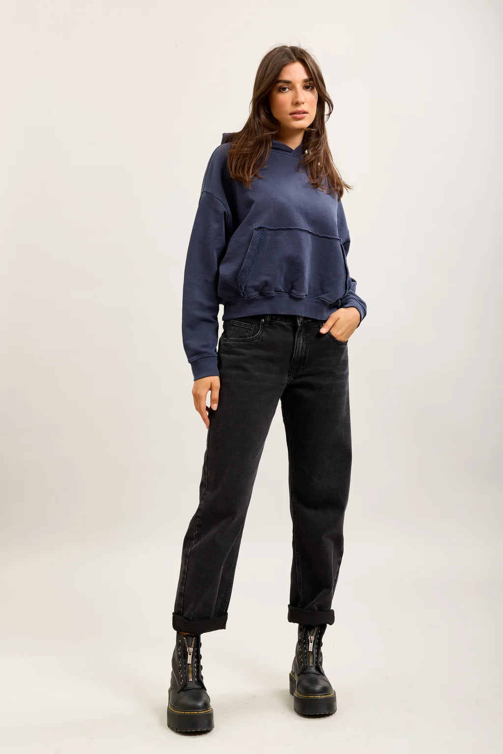 Black Denim Mom Jeans