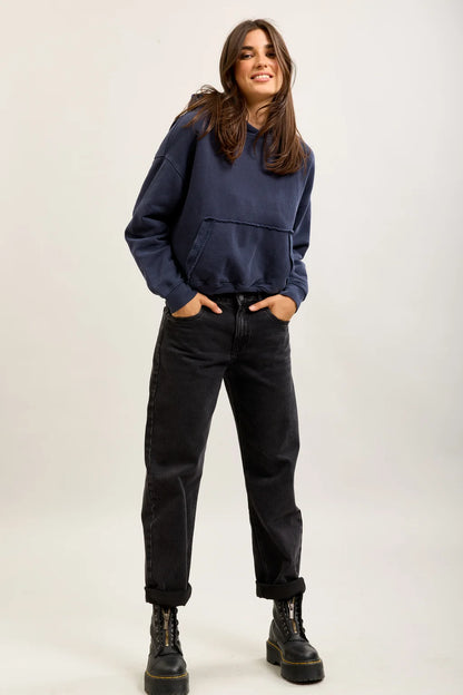 Black Denim Mom Jeans