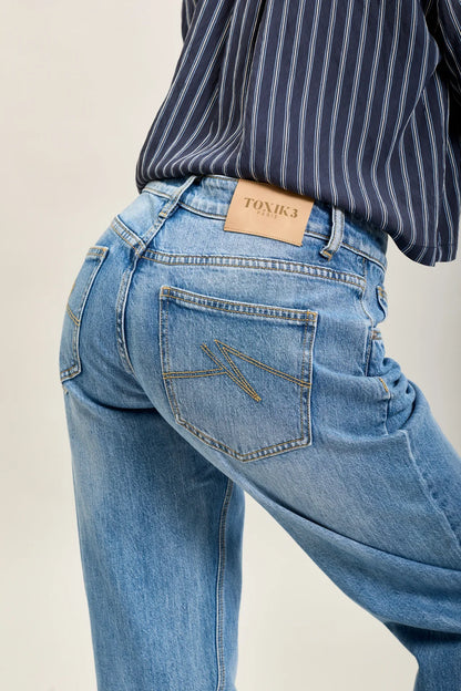 Blue Denim Mom Jeans