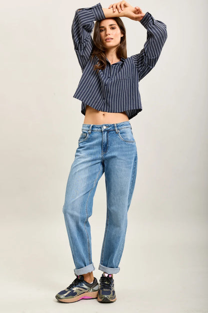 Blue Denim Mom Jeans