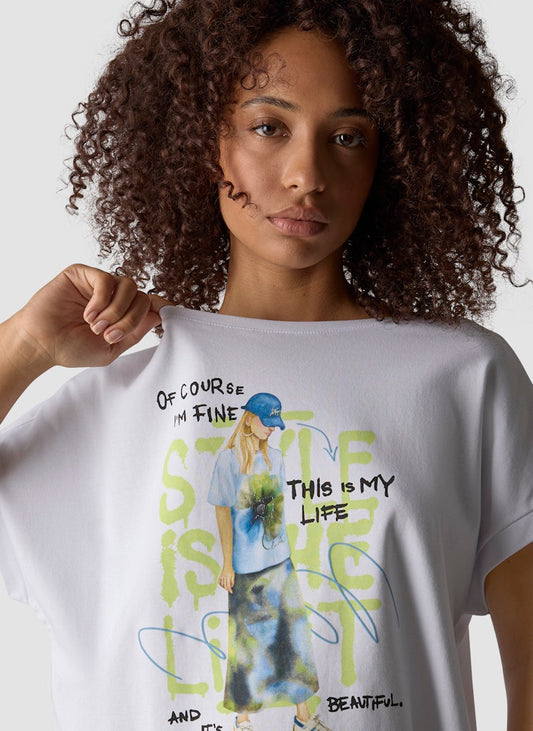 LeComte White Graphic T-shirt