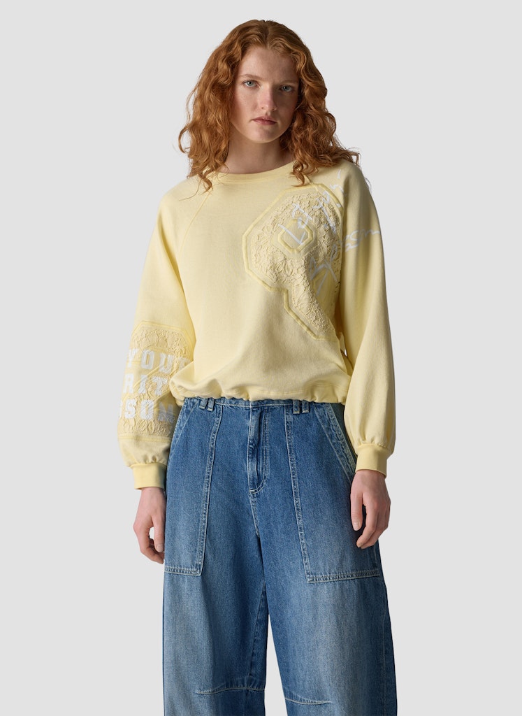 LeComte Lemon Embroidered Sweater