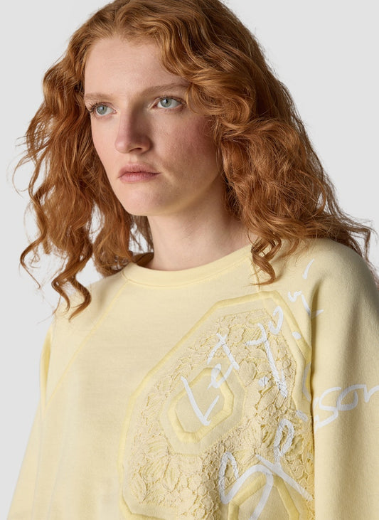 LeComte Lemon Embroidered Sweater
