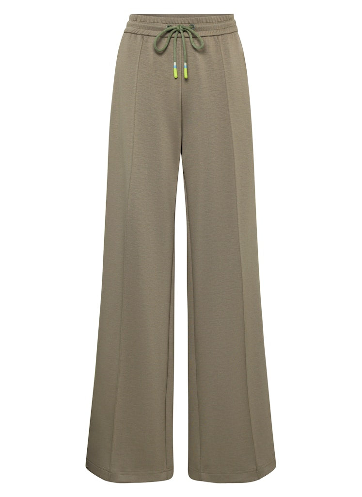 LeComte Casual Agave Green Trousers with Side Stripe