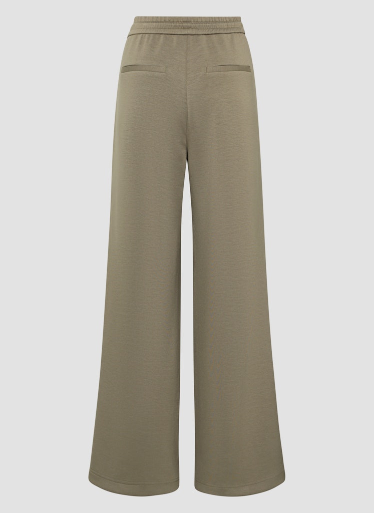 LeComte Casual Agave Green Trousers with Side Stripe