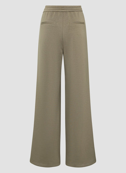LeComte Casual Agave Green Trousers with Side Stripe